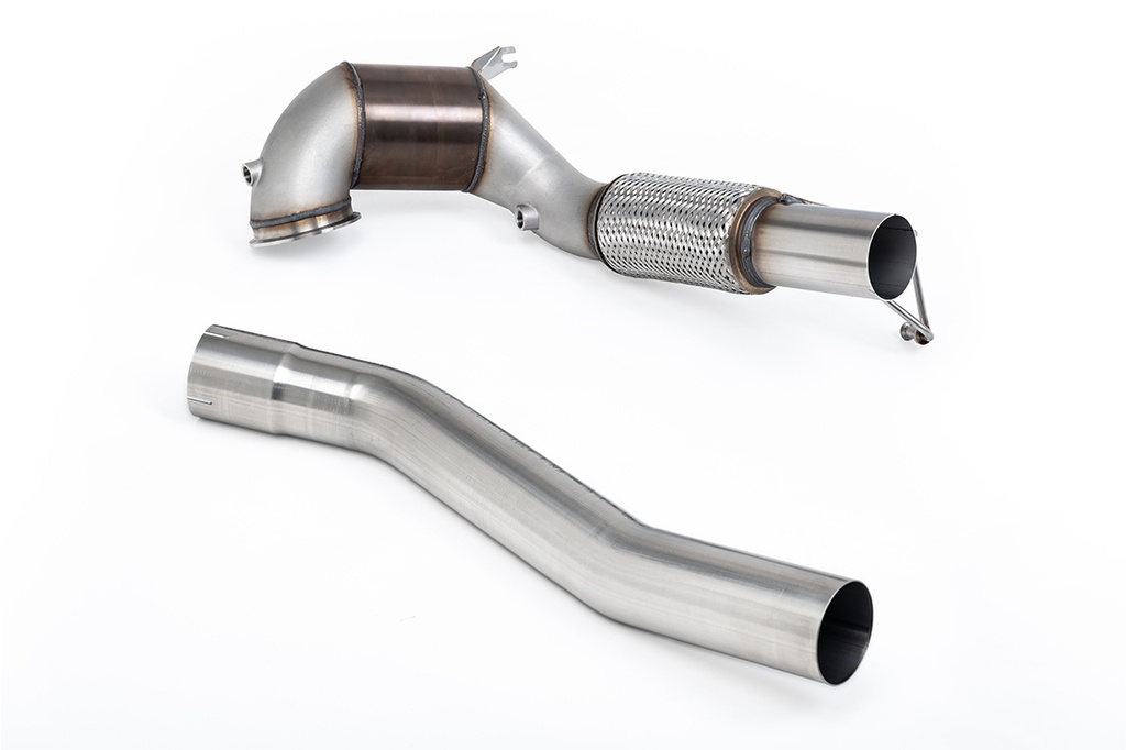 [SSXVW765] Milltek  Large Bore Downpipe and Hi-Flow Sports Cat Sport Exaust for Volkswagen  Golf  Mk8 GTi (245ps Non-GPF / North American Models Only) (2021 to 2024)