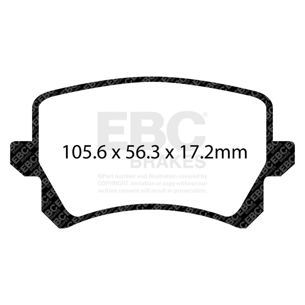 EBC Redstuff LOW DUST Brake Pads