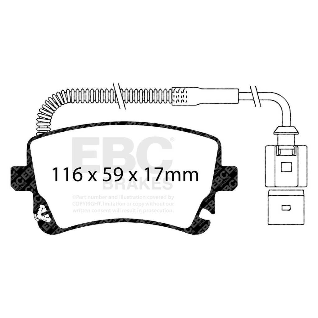 EBC Orangestuff Brake Pads - Rear