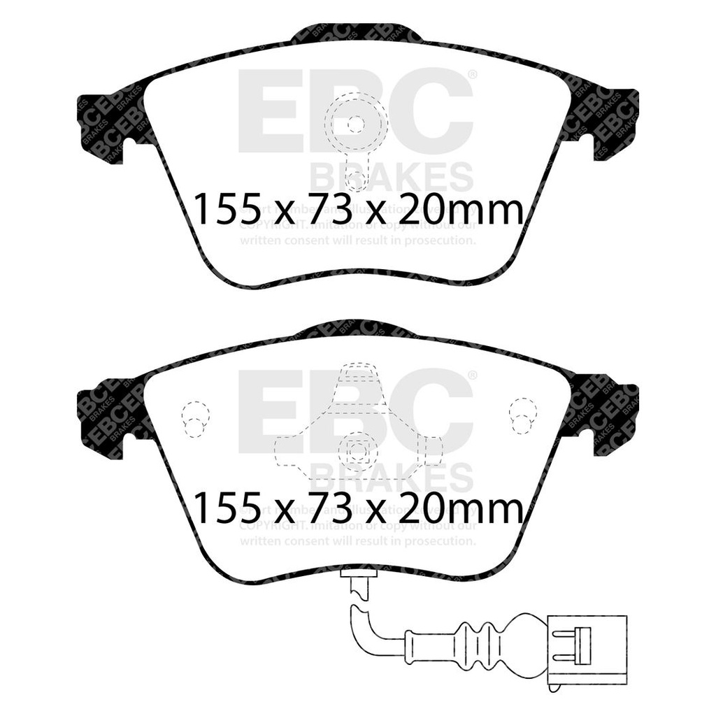 EBC Orangestuff Brake Pads - Front