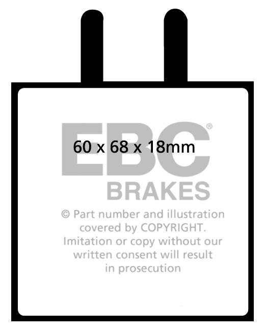 EBC Orangestuff Brake Pads - Front