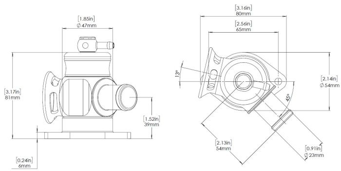 [TS-0203-1090] Turbosmart BOV Kompact HKS Dual Port