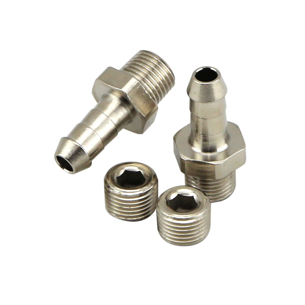 [TS-0550-3008] Turbosmart 1/8th NPT 6mm Hose Tail Fittings & Blanks