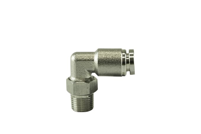 [TS-0550-3054] Turbosmart 1/8" NPT 90Deg Pushloc Fitting - SS - 1/4"