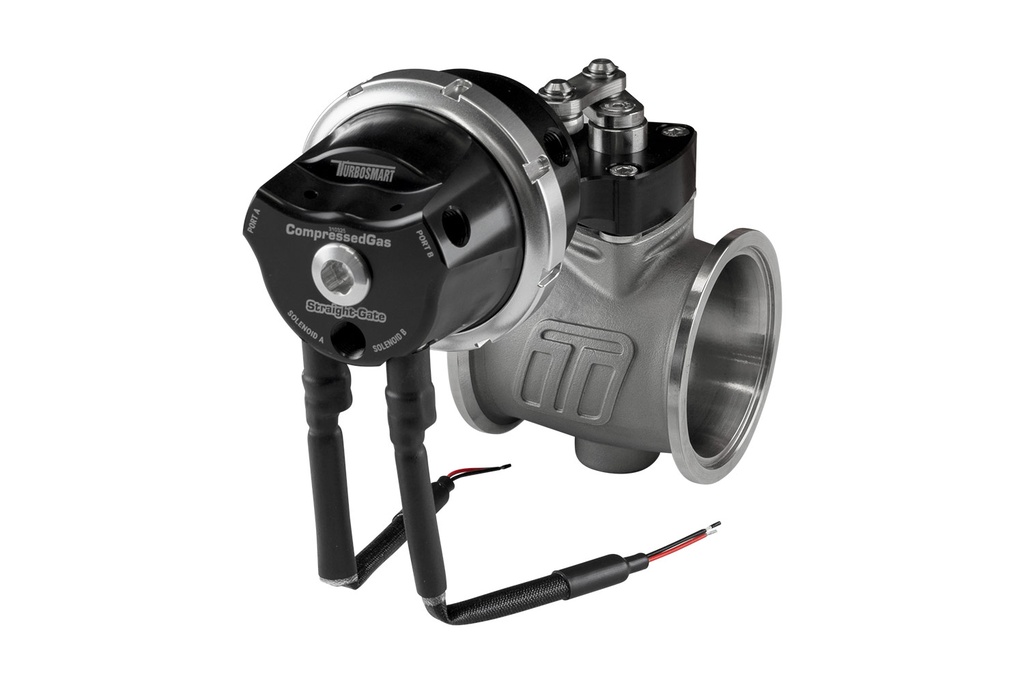 Turbosmart PSG50CG Pneumatic StraightGate50 Compressed Gas (Solenoid) 7psi Black