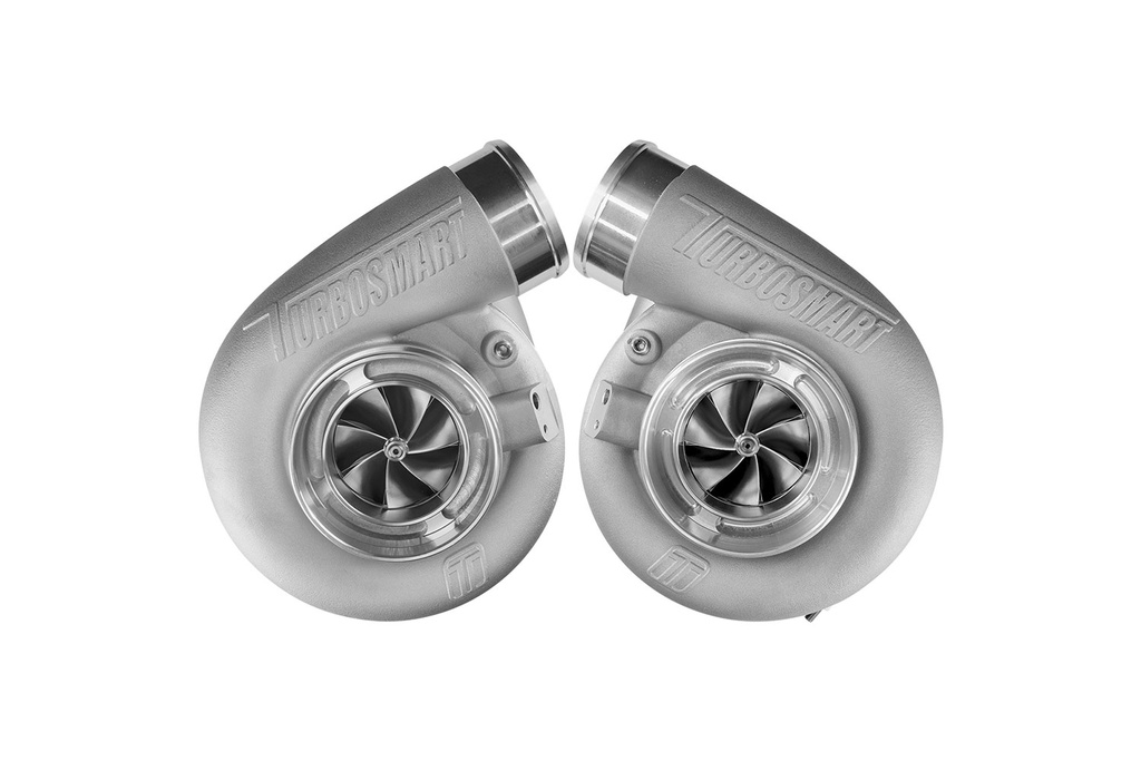 [TS-1-7880C-VB096E-MT] Turbosmart Mirror Twin Turbo Package - TS-1-7880C V-Band 0.96AR Oil Cooled Turbos