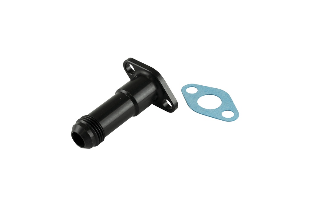 [TS-199-3008] Turbosmart 38.1mm 10AN 75mm Extended Oil Drain Black