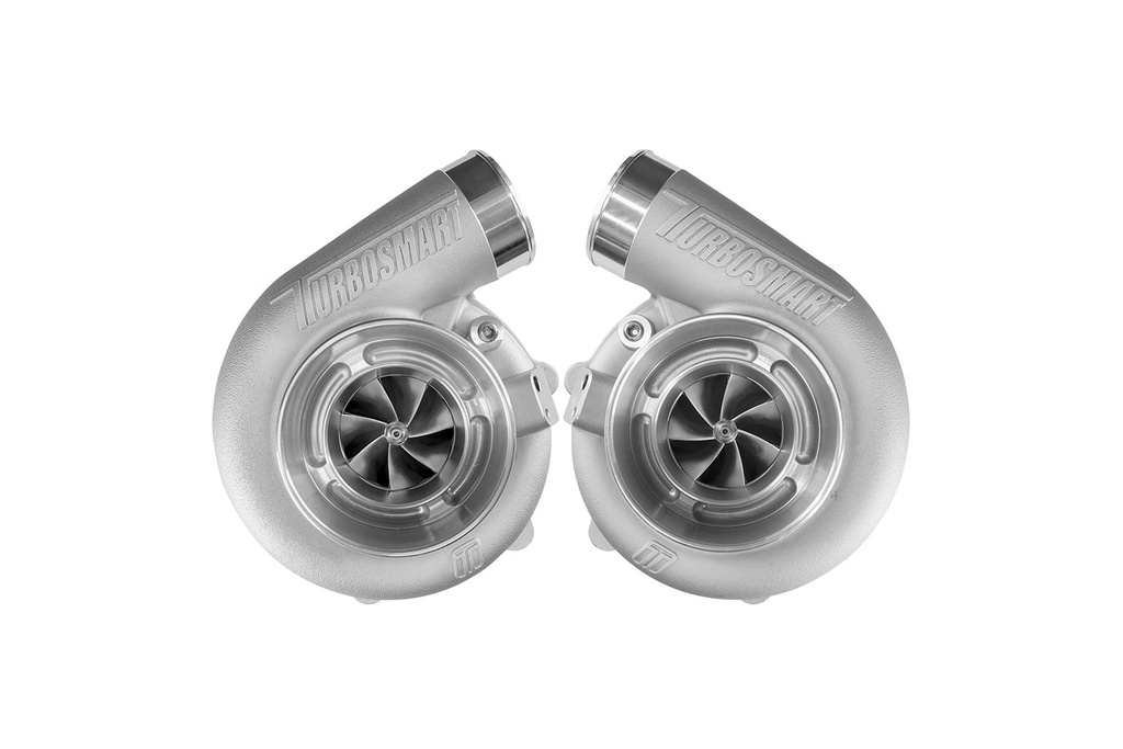 [TS-2-6262B-VB082E-MT] Turbosmart Mirror Twin Turbo Package - TS-2-6262B V-Band 0.82AR Water Cooled Turbos