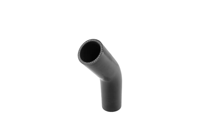 [TS-HE45175-BK] Turbosmart Silicon Hose 45 Elbow 1.75" BLACK