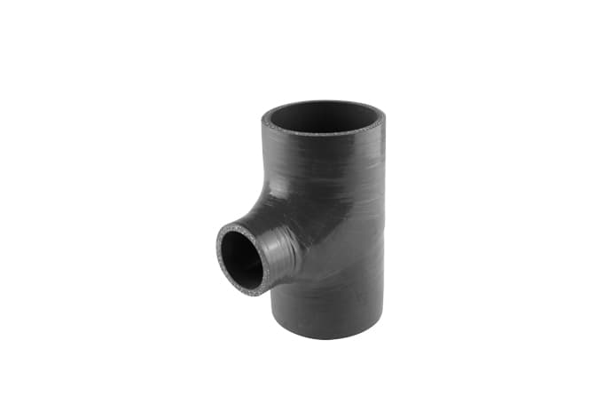 [TS-HT275150-BK] Turbosmart Silicon Hose Hose Tee 2.75" ID 1.50" spout
