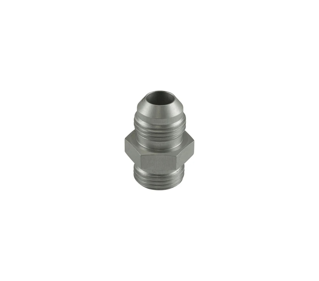 [TS-JO-0606-BK] Turbosmart Fitting -6 AN Flare to -6 AN ORB Male Straight - Black