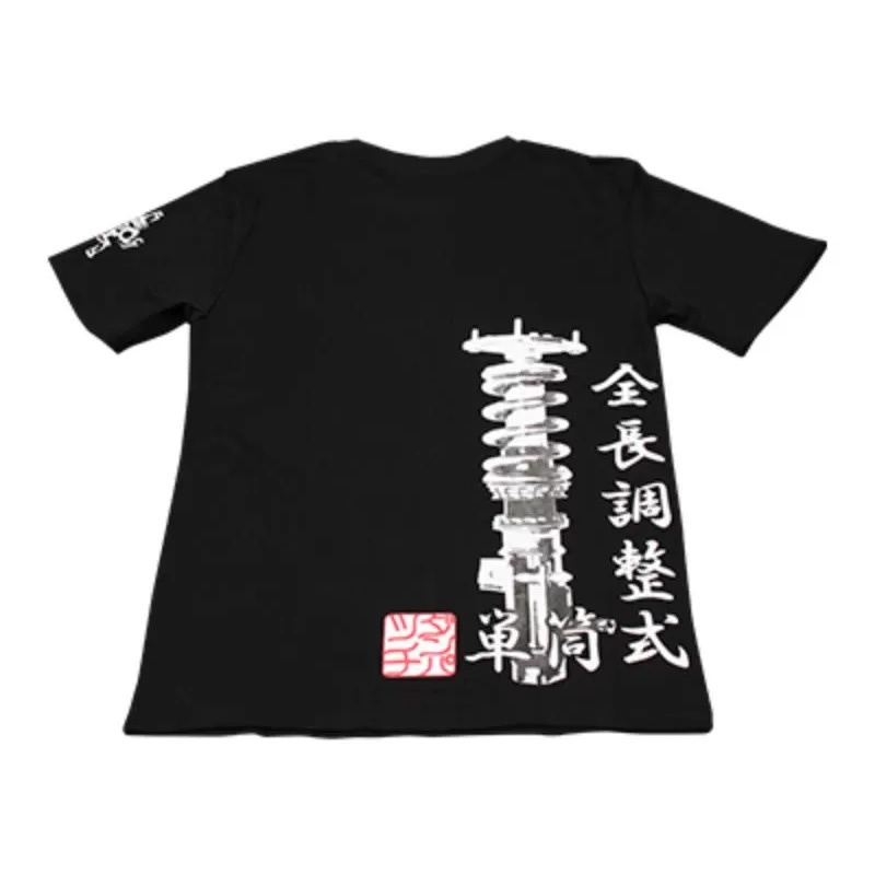 [TN004-020M] Tein TEIN MONOTUBE T-SHIRT BLACK-WHITE M