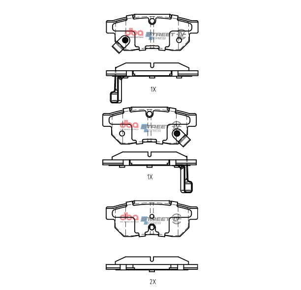 DBA Honda Fit Hybrid 2010 On R