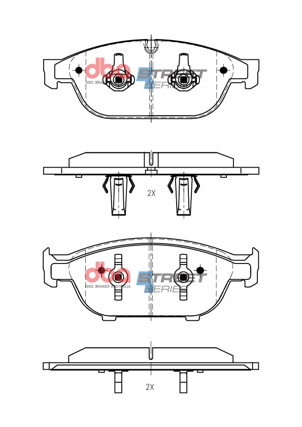 DBA Brake Pads Street Series | Front Axle