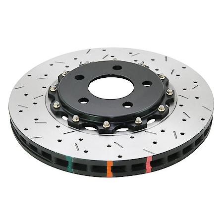 DBA 5000 series - Crossed Drilled & Slotted 2-Piece Black Hat