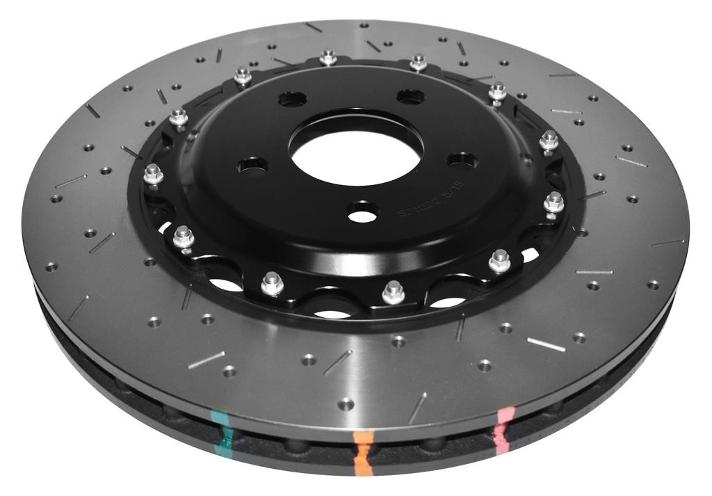 DBA 5000 series - Crossed Drilled & Slotted 2-Piece Black Hat
