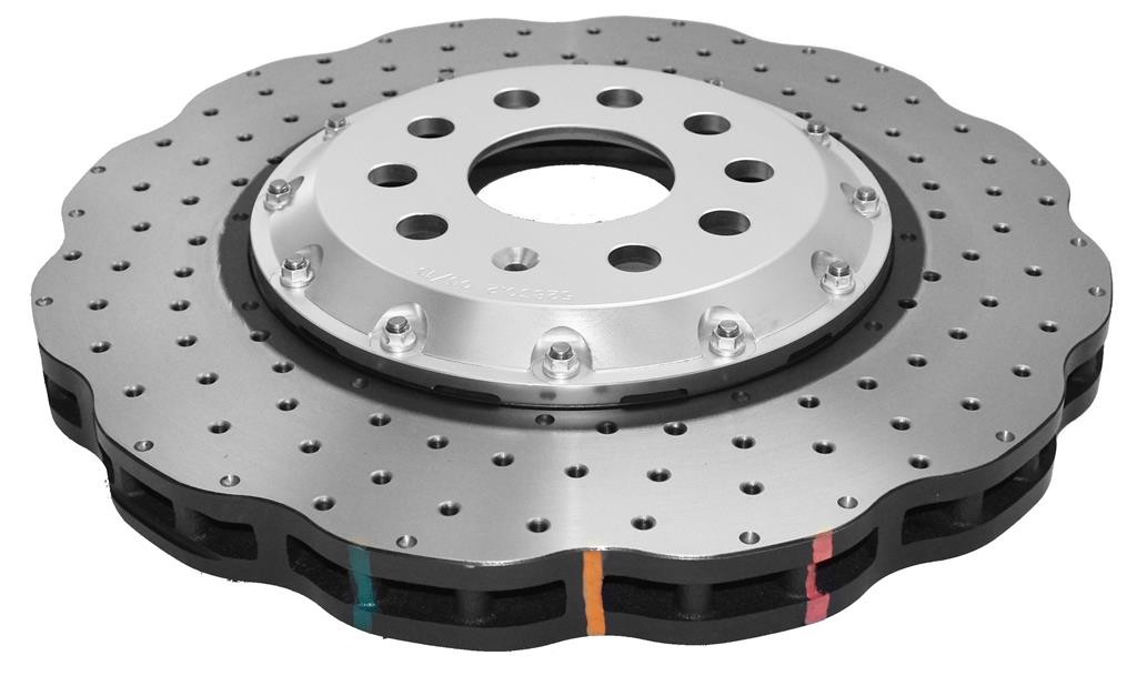 DBA 5000 series - Crossed Drilled & Dimpled Silver Hat