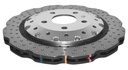 DBA 5000 series - Crossed Drilled & Dimpled Silver Hat