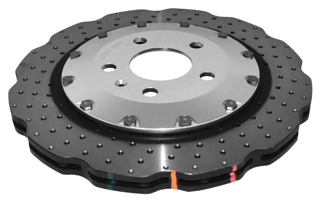 DBA 5000 series - Crossed Drilled & Dimpled Silver Hat