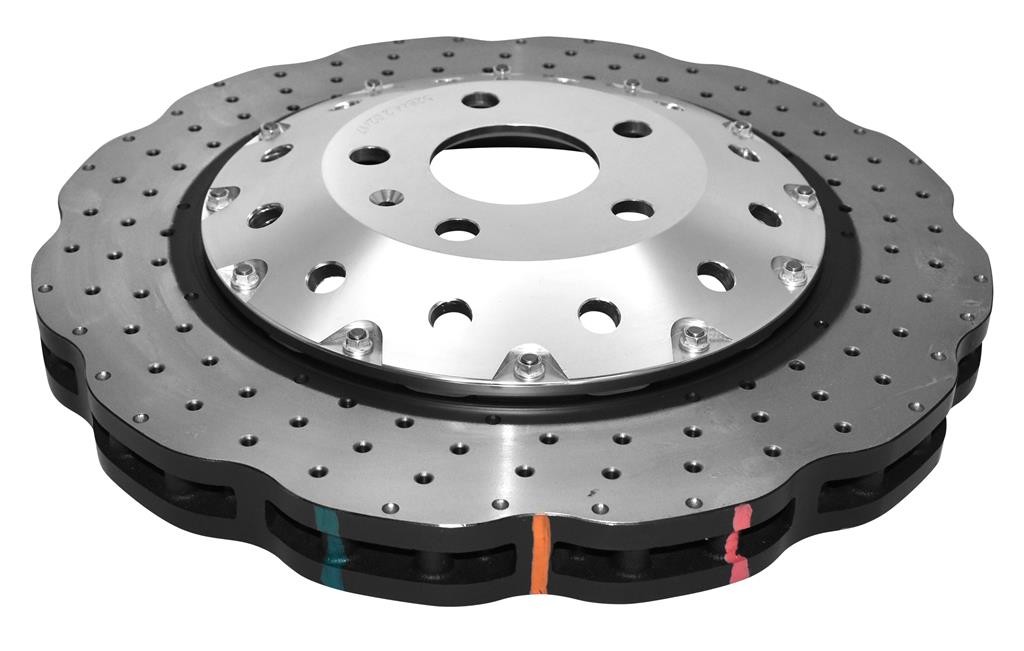 DBA 5000 series - Crossed Drilled & Dimpled Silver Hat
