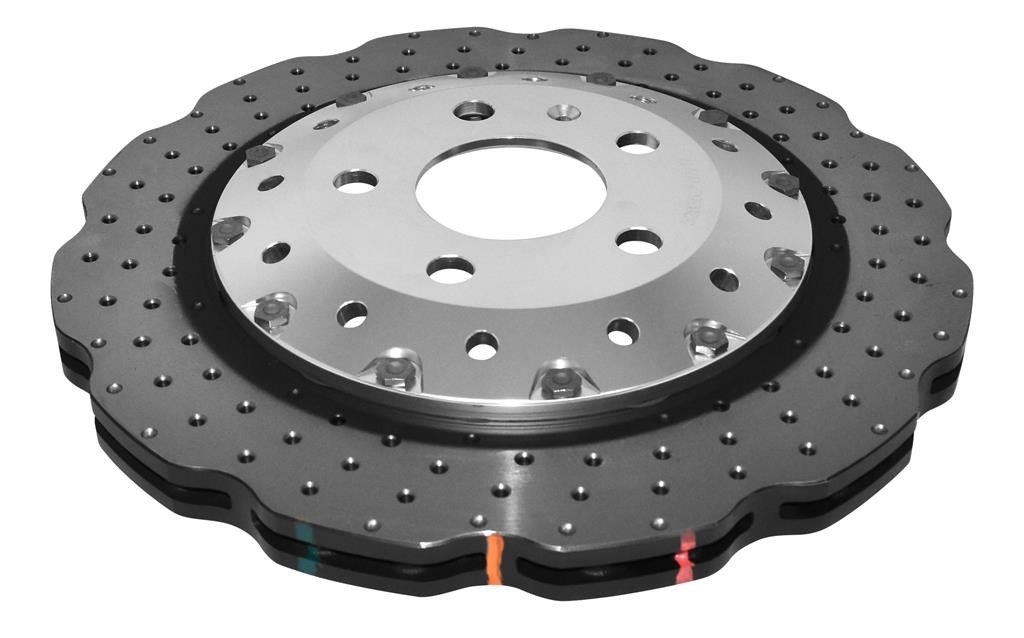 DBA 5000 series - Crossed Drilled & Dimpled Silver Hat