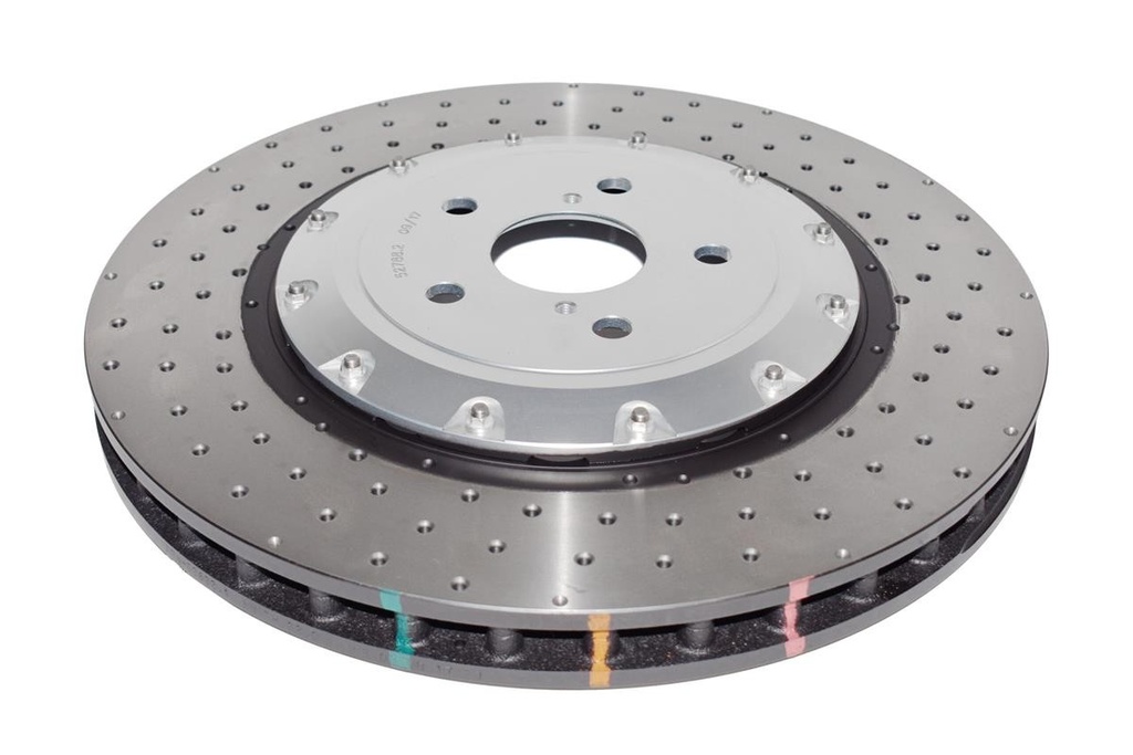 DBA 5000 series - Crossed Drilled & Dimpled Silver Hat