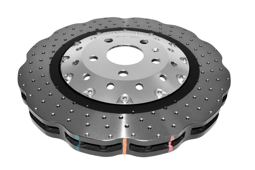 DBA 5000 series - Crossed Drilled & Dimpled Silver Hat