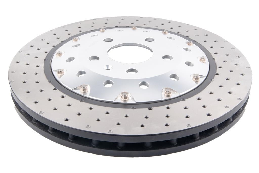 DBA 5000 series - Crossed Drilled & Dimpled Silver Hat