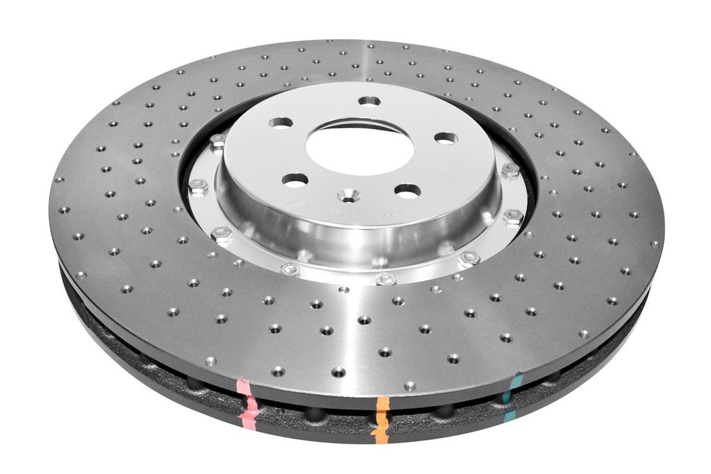 DBA 5000 series - Crossed Drilled & Dimpled Silver Hat