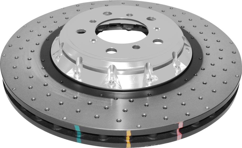 DBA 5000 series - Crossed Drilled & Dimpled Silver Hat