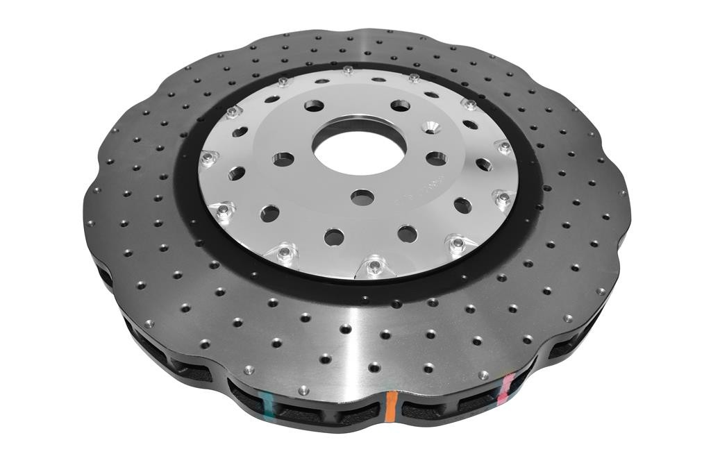 DBA 5000 series - Crossed Drilled & Dimpled Silver Hat