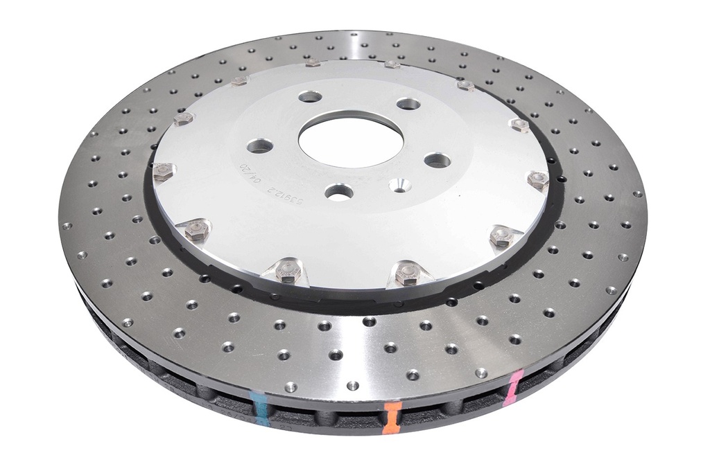 DBA 5000 series - Crossed Drilled & Dimpled Silver Hat