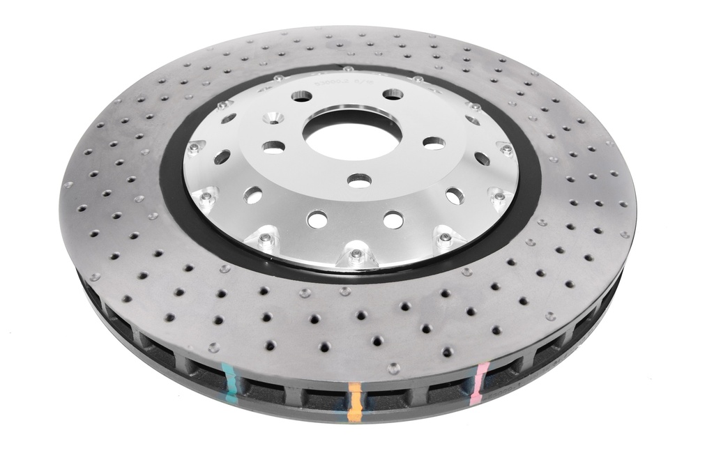 DBA 5000 series - Crossed Drilled & Dimpled Silver Hat