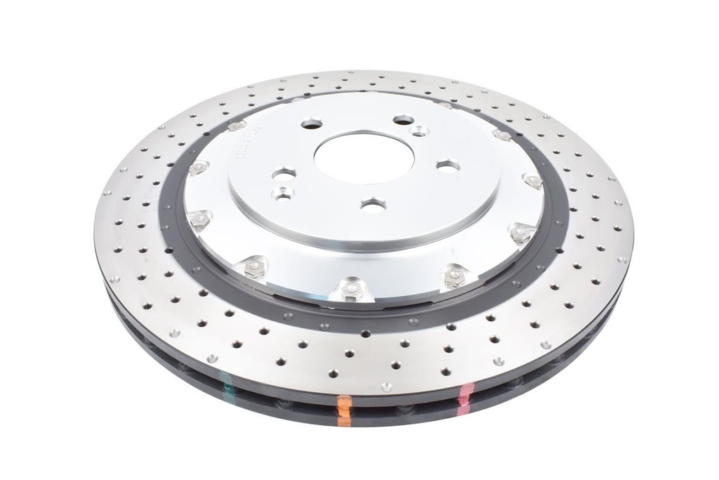 DBA 5000 series - Crossed Drilled & Dimpled Silver Hat