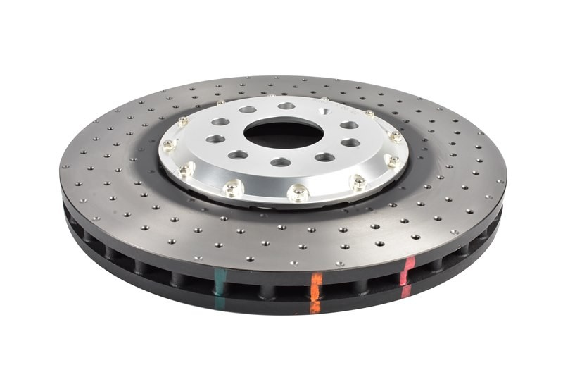 DBA 5000 series - Crossed Drilled & Dimpled Silver Hat