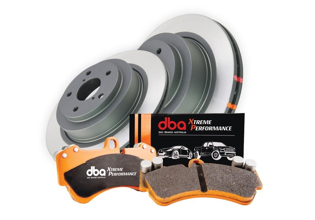 DBA Brake Kit - 4000 Series Plain & Xtreme Performance Brake Pads (2x DBA4654-10 + DB1678XP)