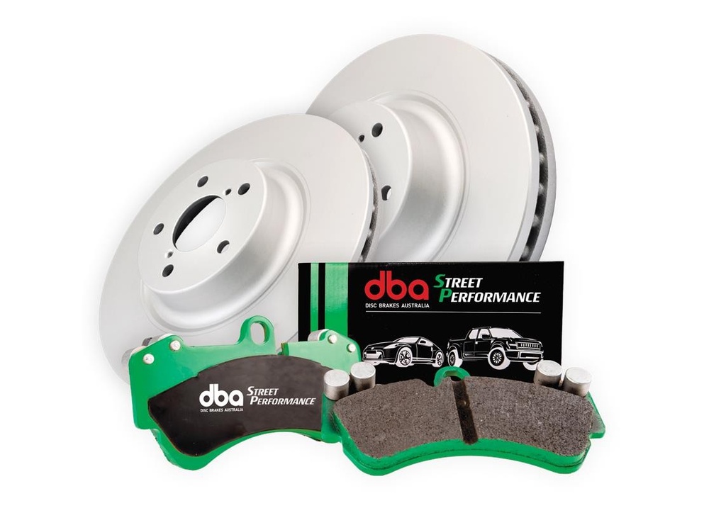 DBA Brake Kit - Street Series En-Shield Plain & Street Performance Brake Pads  (2x DBA2132E + DB2074SP)