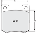 PFC 0051 Race Brake Pad Set - 11 Compound 15mm