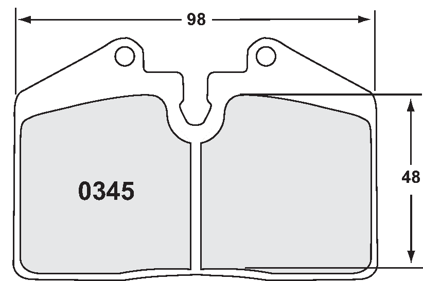 [0345.08.17.44] PFC 345 RACE PAD SET - 08 CMPD 17 MM