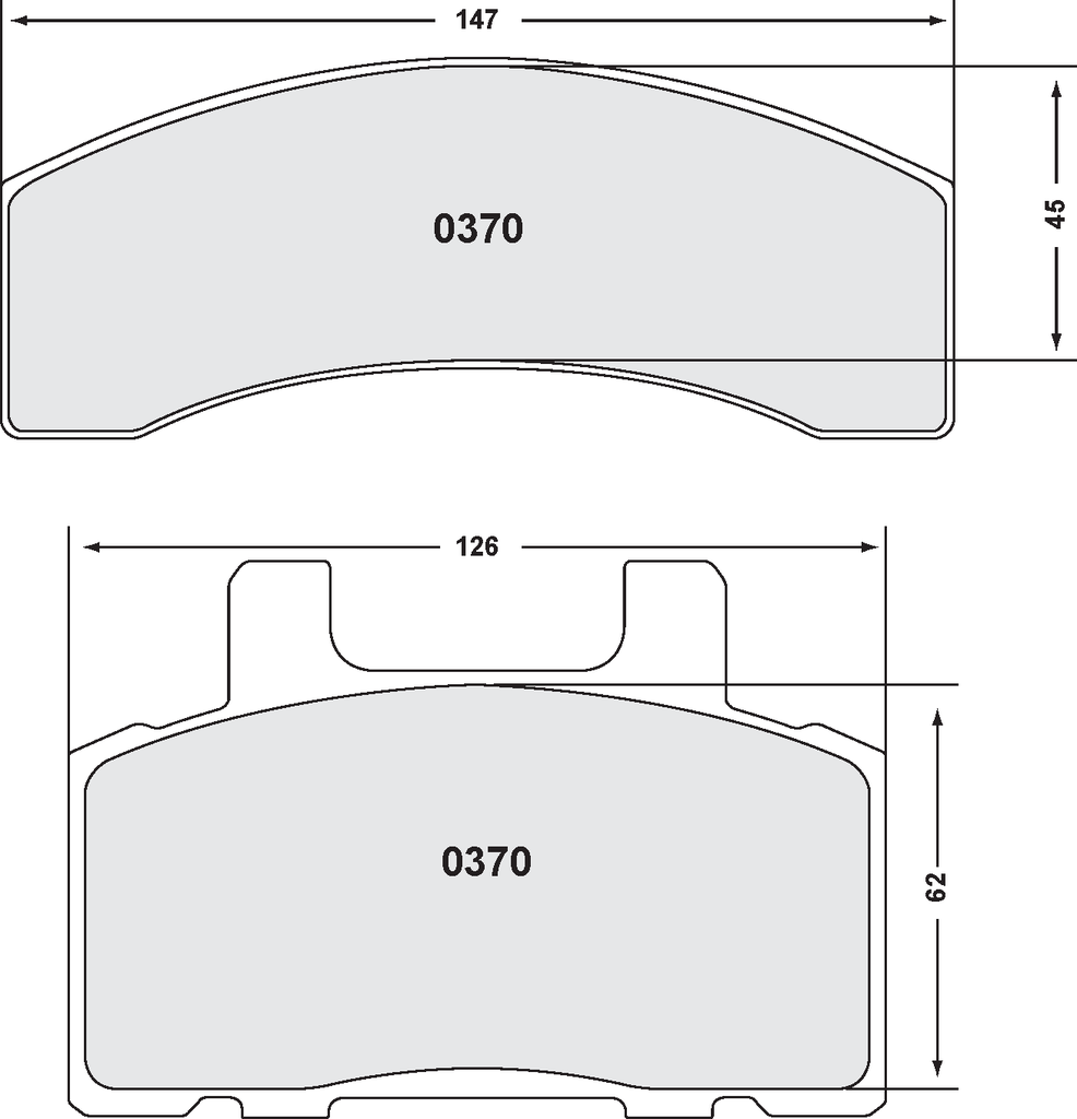 [0370.22] PFC 370 CARBON METALLIC BRAKE PAD SET