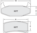 PFC 377 CARBON METALLIC BRAKE PAD SET