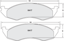 PFC 417 CARBON METALLIC BRAKE PAD SET