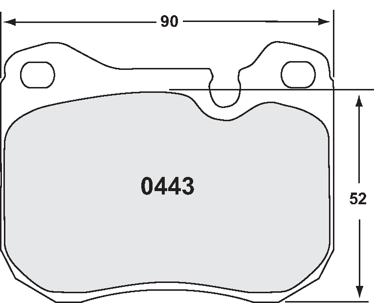 [0443.11.18.44] PFC 0443 Race Brake Pad Set - 11 Compound 18mm