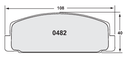 PFC 0482 Z-RATED BRAKE PAD SET