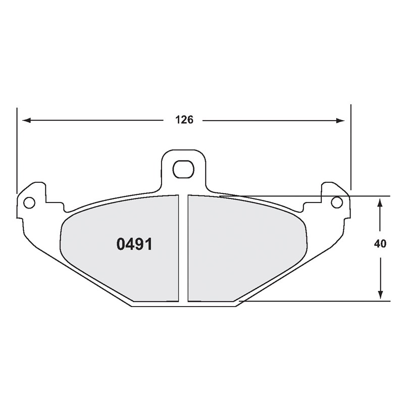 [0491.08.13.44] PFC 491 Race Brake Pad Set - 08 Compound 13mm