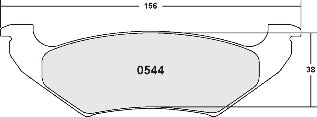 [0544.22] PFC 544 CARBON METALLIC BRAKE PAD SET