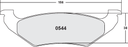 PFC 544 CARBON METALLIC BRAKE PAD SET