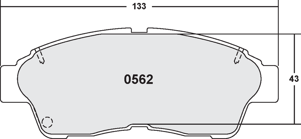[0562.22] PFC 562 CARBON METALLIC BRAKE PAD SET