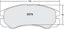 PFC 579 CARBON METALLIC BRAKE PAD SET