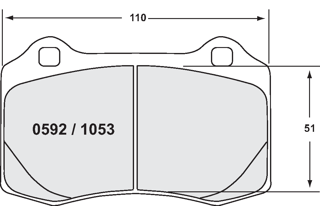 [0592.11.15.44] PFC 0592 Race Brake Pad Set - 11 Compound 15mm